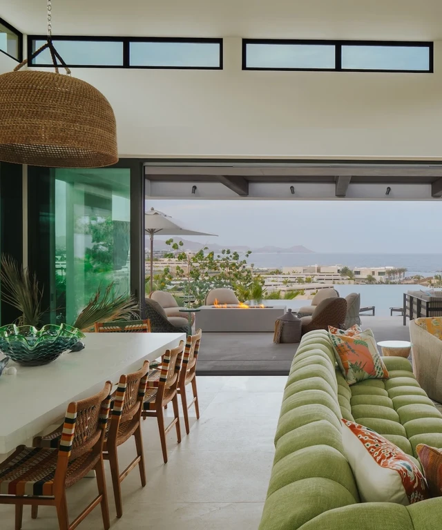 Tate Interiors Montana Interior Design Cabo Living Room Ocean View Open Wall